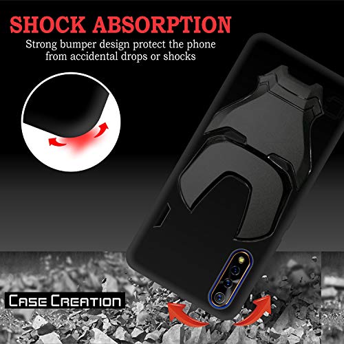 Image of COVERLY Official 3D Smooth Feel Avenger Logo Mask Soft Rugged Grip Iron Man Engraved Cartoon Movie Engraved Silicone Rubber Matte Back Cover for Xiaomi Redmi 9A / Redmi 9A - HD Black Avenger