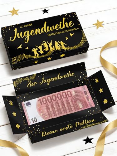 Geldgeschenk Jugendweihe Kreative Geschenkbox Erste Million Geldgeschenk Jugendweihe Geschenke Mädchen Junge - Zu deiner Jugendweihe Herzlichen Glückwunsch