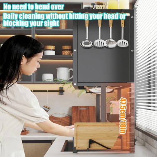 Égouttoir à vaisselle pour évier de cuisine meuble blanc 104 cm de rangement efficace