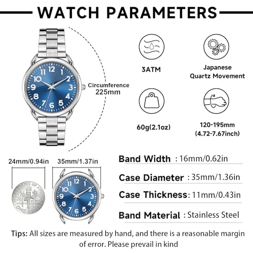 Image of Asan Ge Women Watch Business Classic Stainless Number Quartz Female Watches for Lady Waterproof Easy to Read Fashion Female Wristwatch
