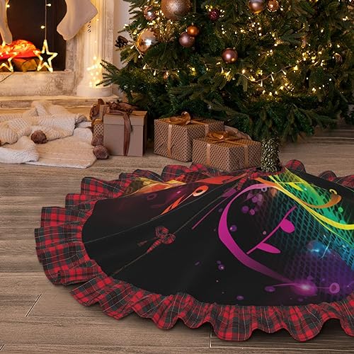 Tapis de sapin de Noël rustique de 122 cm lavable et imperméable - 2