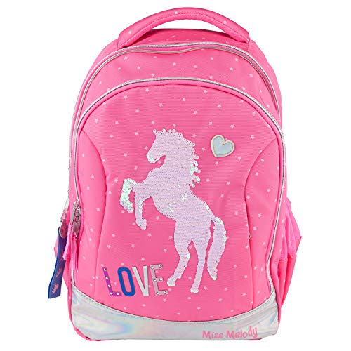 Top Model Miss Melody Mochila de Escolar  Fucsia Tipo Casual  40 cm  22 Litros  Rosa