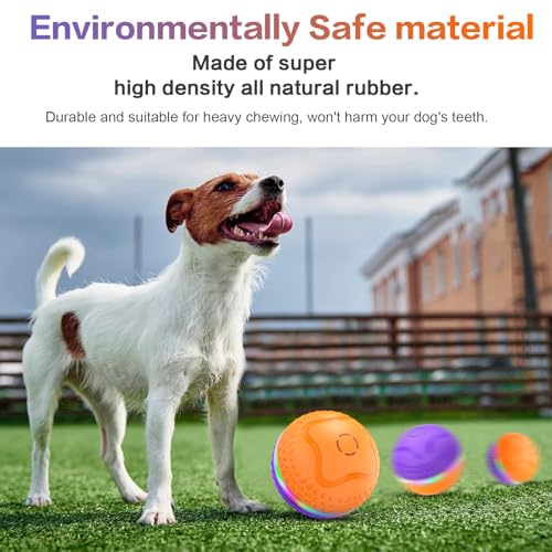 Balle interactive pour chien contre l'ennui des grands animaux à LED