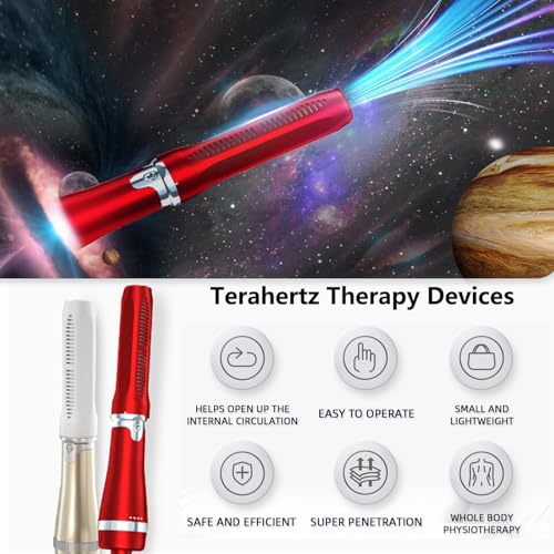 Varilla de Terapia con Frecuencia Terahertz 7.0 | Instrumento de Fisioterapia para Cuidado Iónico, Circulación Sanguínea y Bienestar, Color Rojo miniatura 2