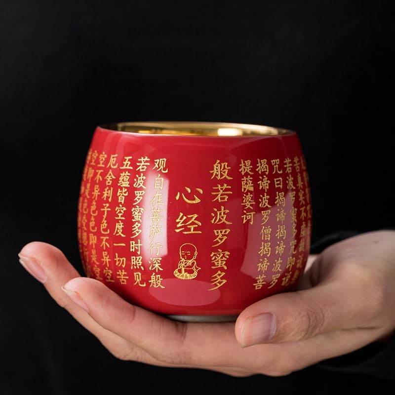 Tea Cup Gilded Teacup, Host, Set, Personal, Gold, Single Soaking Container(B)