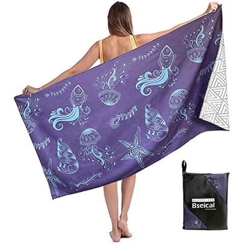 Mikrofaser Strandtuch Sandfrei, Strandtuch Groß Cover