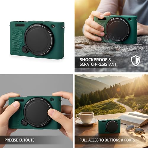 Étui Lumix S9 Panasonic silicone vert protège rayures boîtier