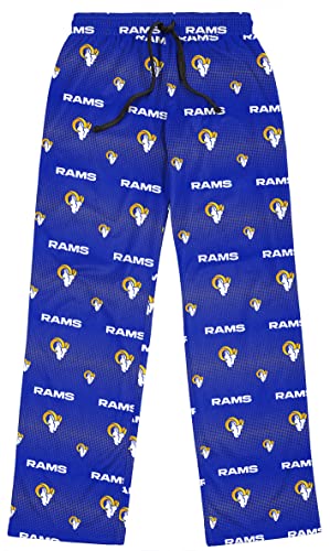 FOCO Los Angeles Rams Men's Scatter Pattern Pajama Lounge Multi Color Pants