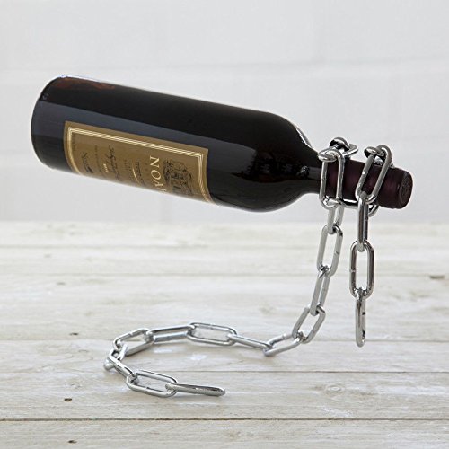 PELEG DESIGN Chain Wine Bottle Holder. Chain Wine Bottle Holder - Great Wine Holder Gift for Wine Lovers.