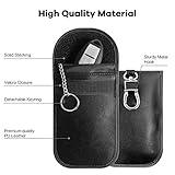 MONOJOY 2 X Car Key Signal Blocker Pouch, Faraday Bag for Car Keys, RFID Key Pouch, Keyless Signal Blocking Key Case, Anti-Theft Remote Entry Smart Fobs Protection - Image 4
