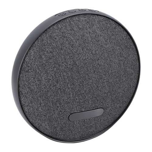 VBESTLIFE Altavoz Bluetooth, Altavoz Inalámbrico Portátil con Sonido Claro y Potente de 7 W, Bluetooth Circular Elegante y Recargable para Viajes en Casa (Black)