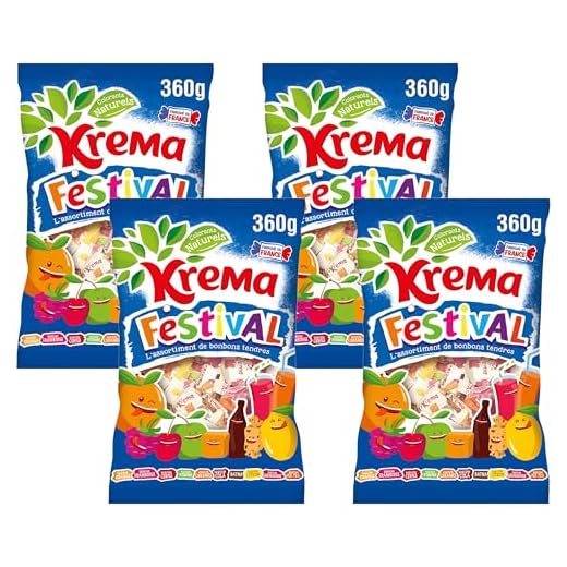 Krema Bonbons Festival 360 g (Lot de 4)