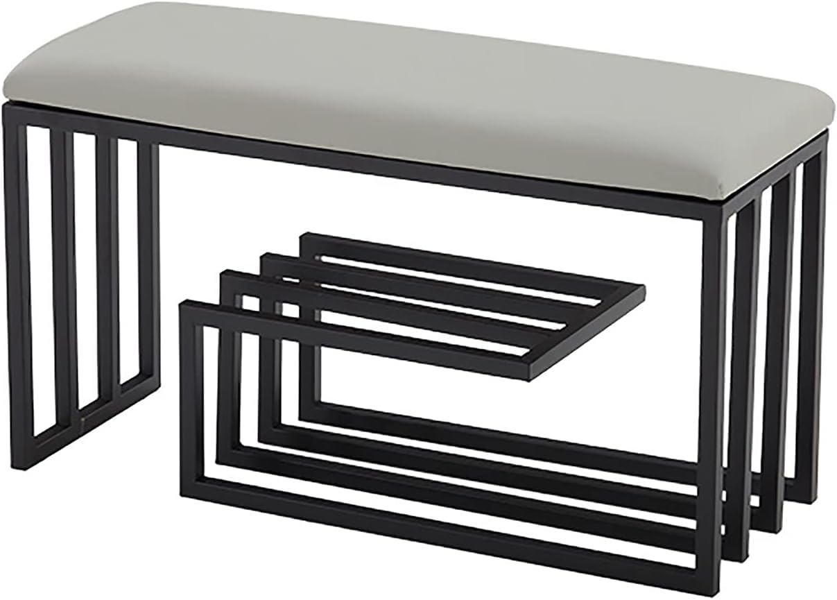 Banc à chaussures à 2 niveaux Slish Sto Solut avec siège confortable