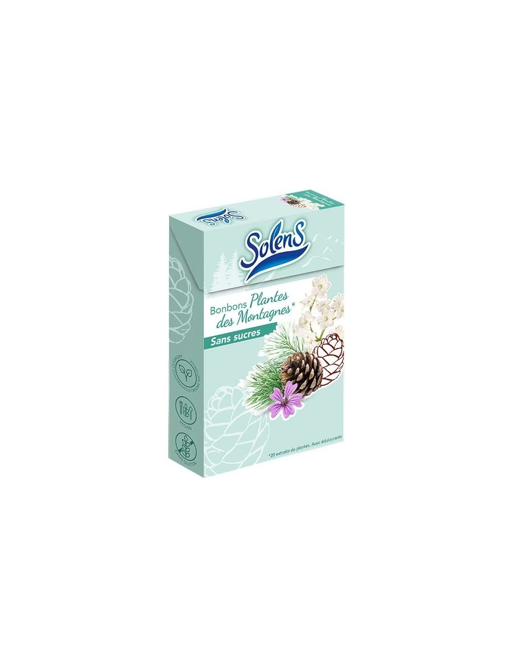 Solens Bonbons Plantes des Montagnes Sans Sucres 50 g