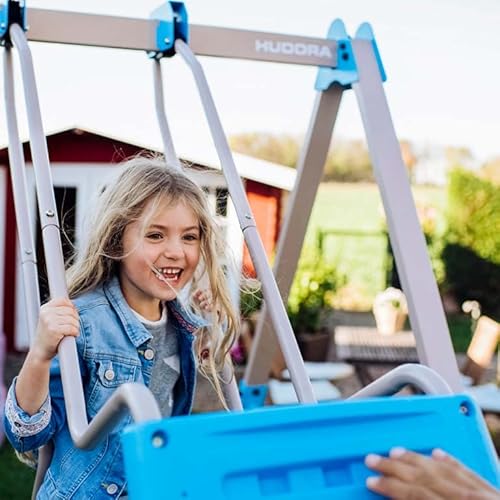 HUDORA Vario Turnreck - 7-fach höhenverstellbare Turnstange für Kinder & Erwachsene - erweiterbares Turnreck mit Reckstange aus Edelstahl - belastbare Outdoor Fitnessstange für bis zu 120kg