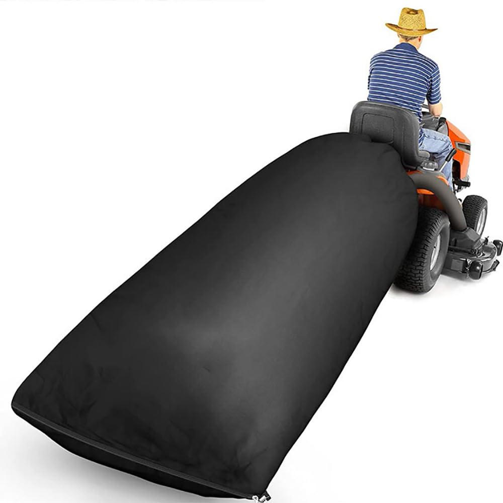 UCARE Lawn Tractor Leaf Bag Garden Lawn Mower Leaves Waste Trash Collection Bags Cleaning Tool Grass Catcher Leaf Bag for Lawn Tractors Black