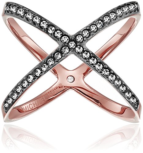 Michael Kors Pave X Silver Ring