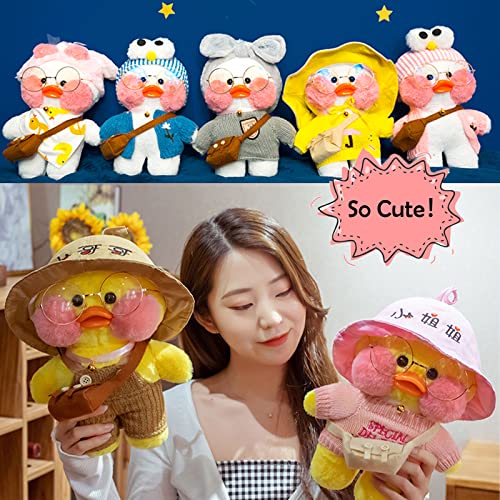 Qcotng Duck Stuffed Animal Soft Cute White Plush Toy With Outfits And Accessories To Removable Dress Up Clothes Best Birthday For Kids Girls Boys (12Inch/30Cm) (White Duck, Single Suit) #TOP4