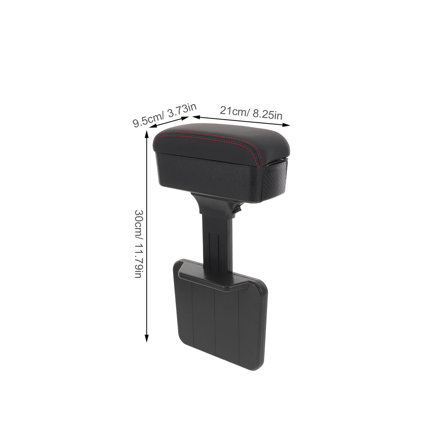 Car Armrest Storage Box in PU e Organizer Consolle Centrale con Poggiabraccio Comfort per Auto Scatola Portaoggetti Compatta per Viaggi e Uso Quotidiano