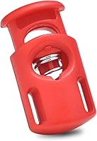 Vista 30 de CooBigo 20 piezas de cierres de cordón de resorte de plástico, cierres de palanca de cuerda de paracaídas para pantalones de sudor con cordón