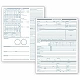 Optometry Vision Exam Records Two-Sided White Ledger (250)