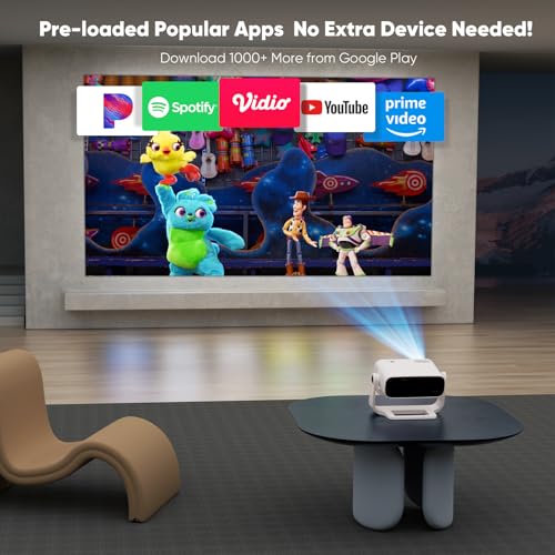 Smart Projector Built-in Apps, 2025 New Wielio Projector – Image 4