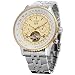 Forsining Men's Self winding Automatic Tourbillon Calendar Watch with Link Bracelet JAG034M4T1