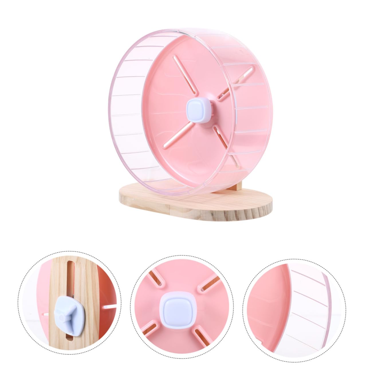 Happyyami Roue Silencieuse pour Hamster Stable Au Sol Compacte pour Rat Et Chinchilla pour Hérisson Cage