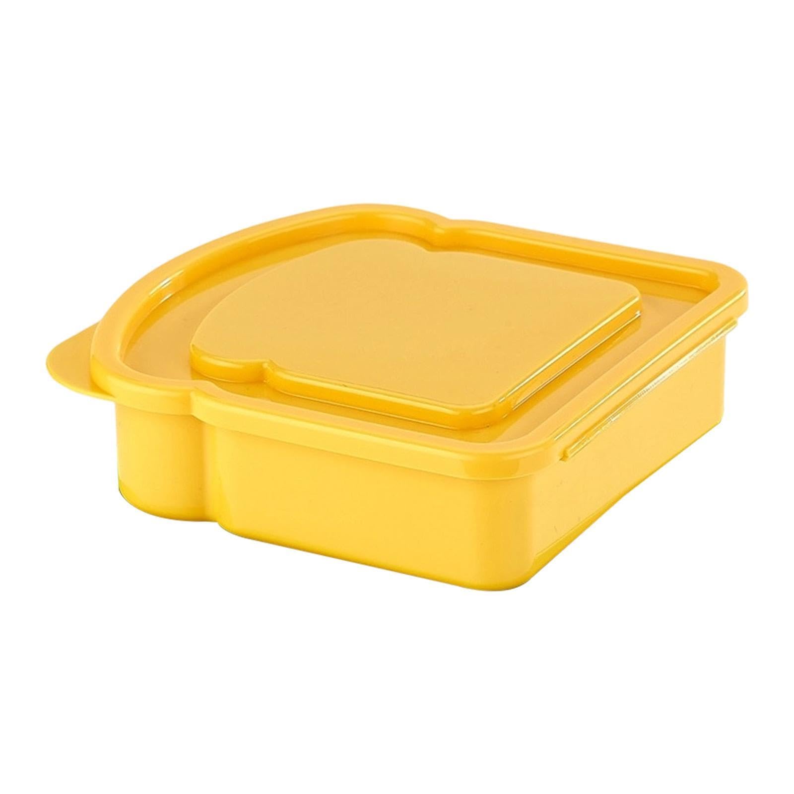 Food Storage Container Holder with Lid Kitchen Home Toast Bread Sandwich Box Yellow|Home & Garden|Kitchen, Dining & Bar|Kitchen Storage & Organization|Lunch Containers-image-15