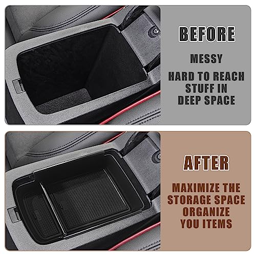 Image of Muslogy Center Console Inserts Compatible with Trax & Envista 2026 2025 2024 2023 Center Console Organizer Armrest Storage Box Armrest Insert Tray Interior Accessories