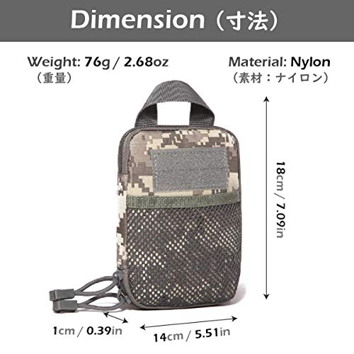 TRIWONDER Tactical Waist Bags Military Compact Belt Bag EDC Bag Multifunctional Belt Bag Mobile Phone Case for Camping Hiking and Travel - Image 3