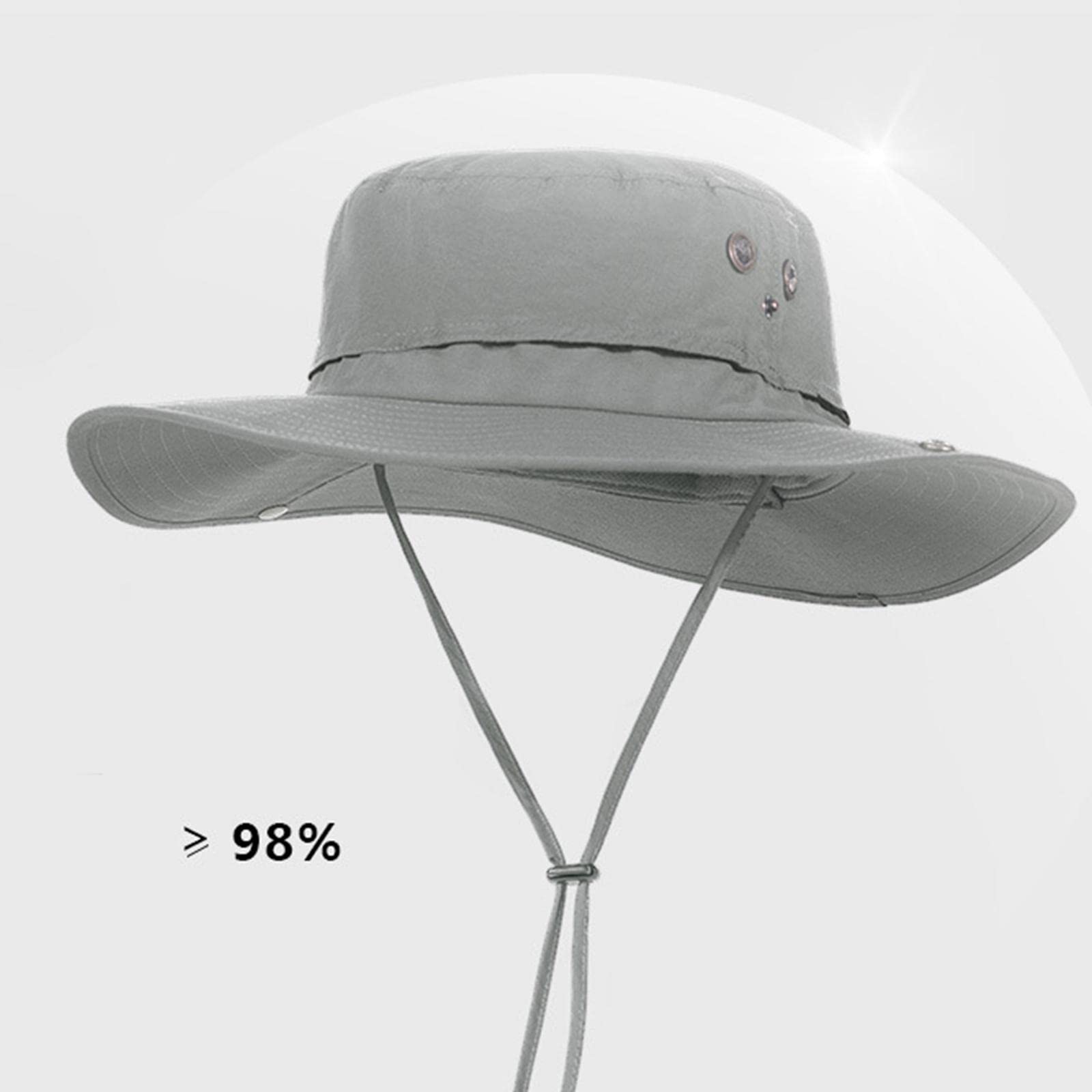 Atmungsaktiver Sonnenhut mit Bändern, Wasserdicht, Ideal Zum Wandern Und für Outdoor Aktivitäten, für Erwachsene