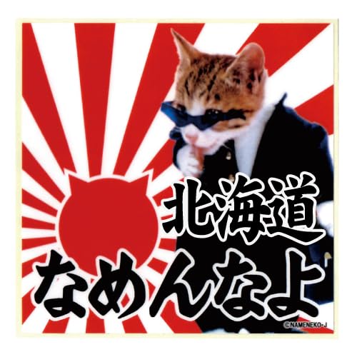 Amazon | [なめ猫] 北海道 ご当地 なめんなよ ステッカー NAMENNAYO
