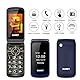 Guwet G739 Mobile Seniorenhandy ohne Vertrag, Dual SIM mit Notruftaste, Rentner Handy große Tasten, 1600 mAh Akku Lange Standby-Zeit Blau