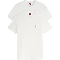 Tommy Jeans Uomo T-Shirt Maniche Corte Confezione da 2 Xslim Jersey in Cotone