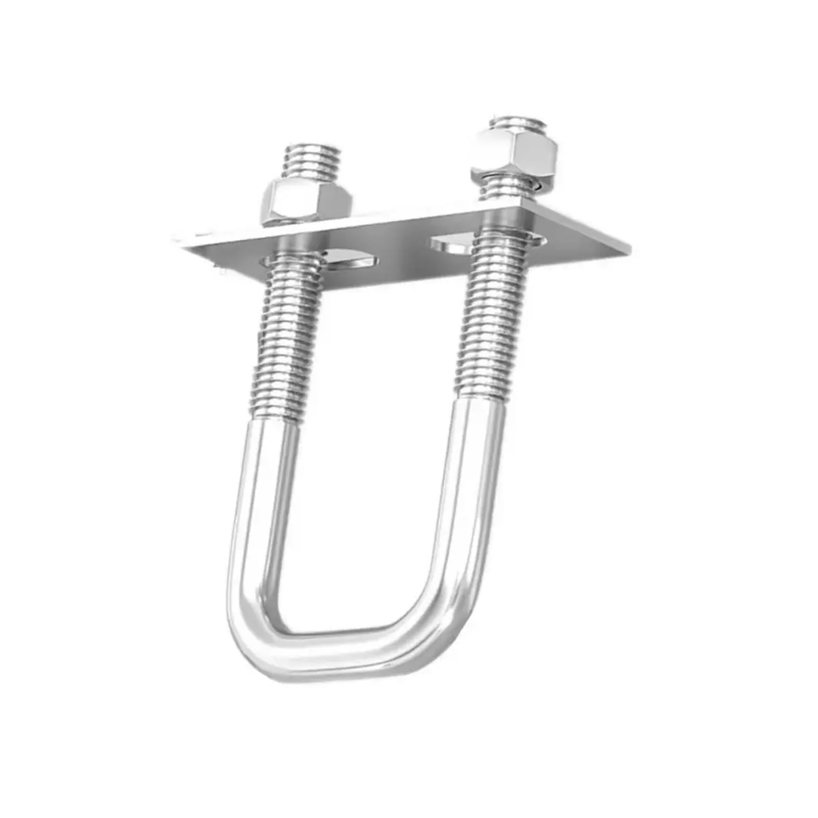 Zestaw trwałych, kwadratowych zacisków ze śrubą U ze stali nierdzewnej — 2 zestawy śrub U, kątowych M6 z przegrodą(M6x80x110mm)