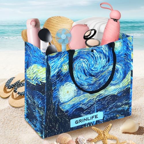 Utility Tote Bag for Women, Large Foldable Waterproof Travel Tote Bags for Shopping Gym Beach Daily Use3