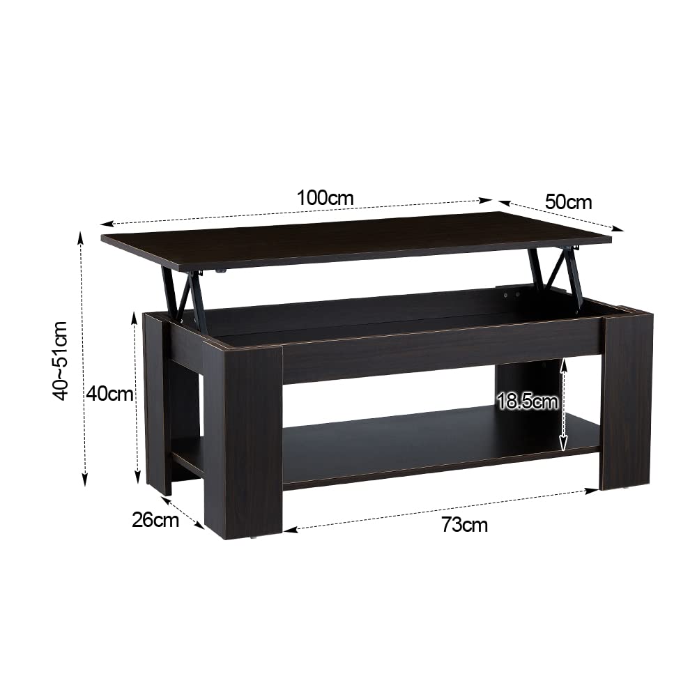 Buy EROMMY Lift Top Coffee Table,Rustic Coffee Table Lift Tabletop with