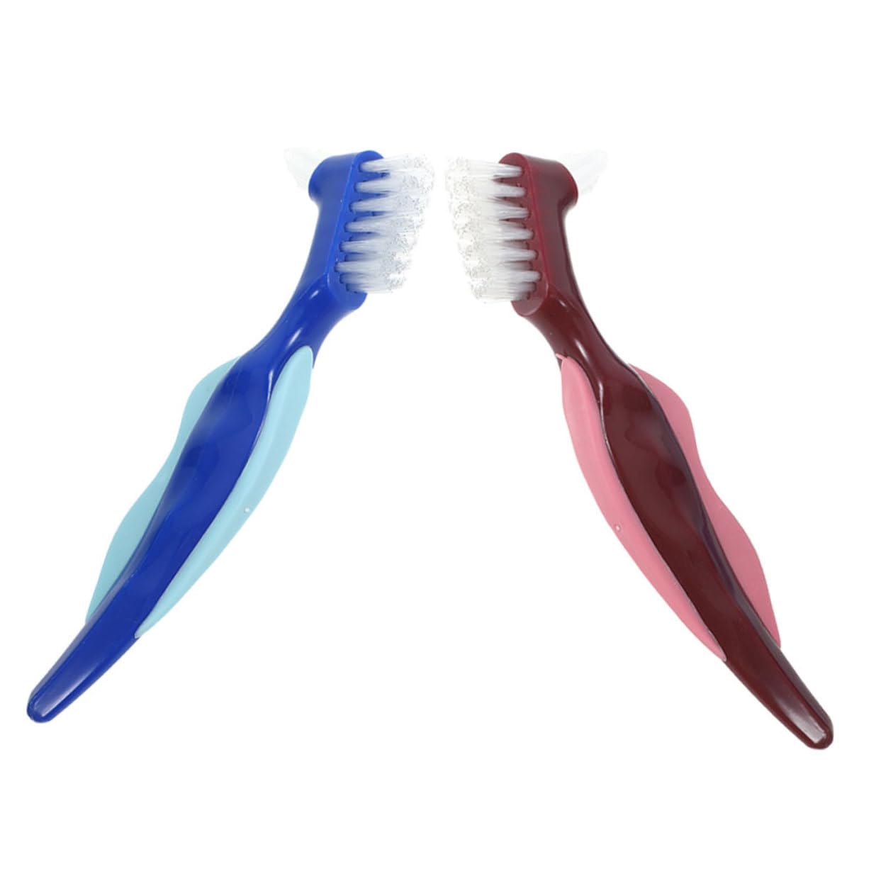 FRCOLOR 5 Set Di Spazzolini Da Viaggio Per La Pulizia Dei Denti Piccoli in Pp/nylon Bifacciali Facili Da Trasportare 2 Pezzi*5