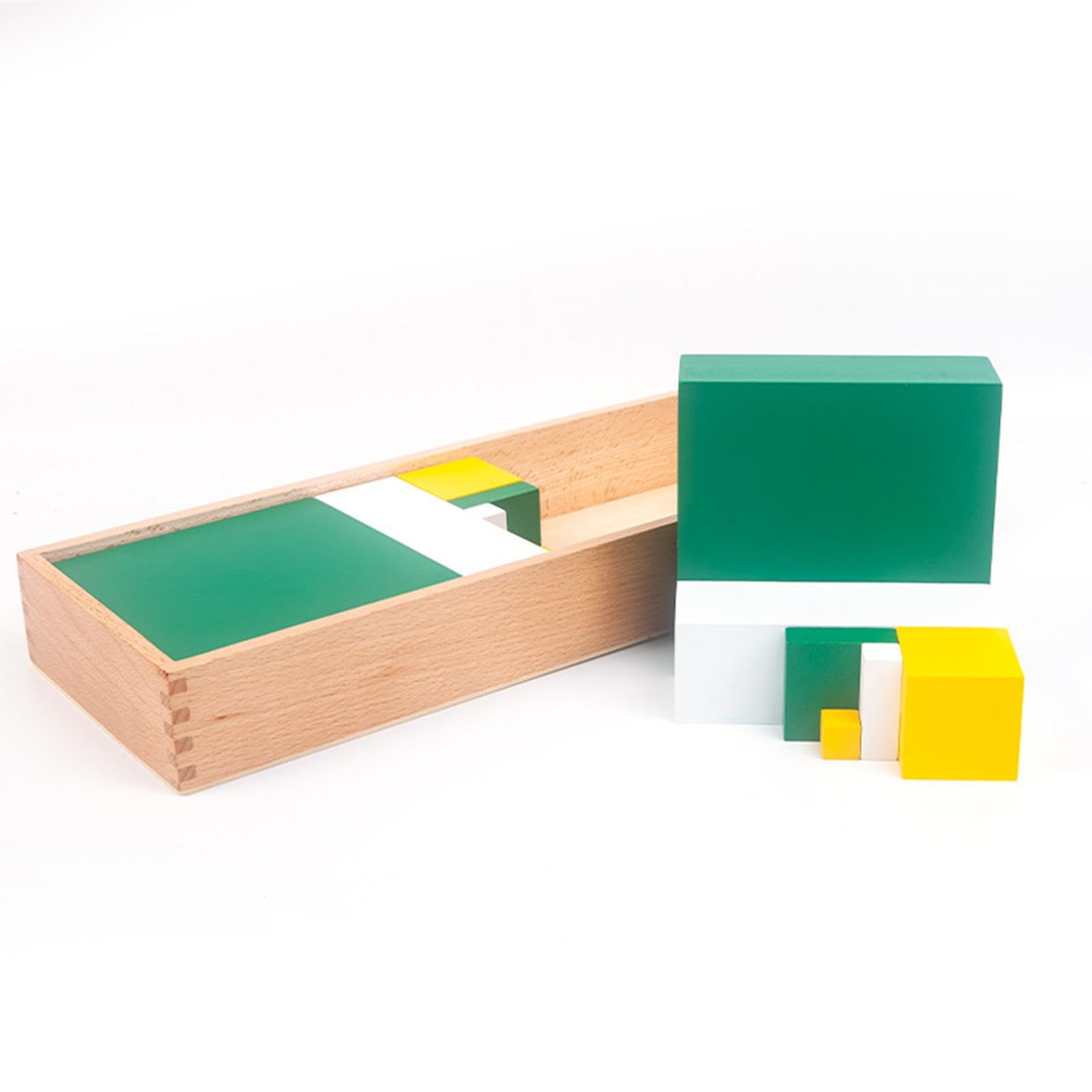 Cubo Binomiale, Giocattoli Sensoriali Educativi, Blocchi di Legno per Bambini, 42,6x15,6x5 cm