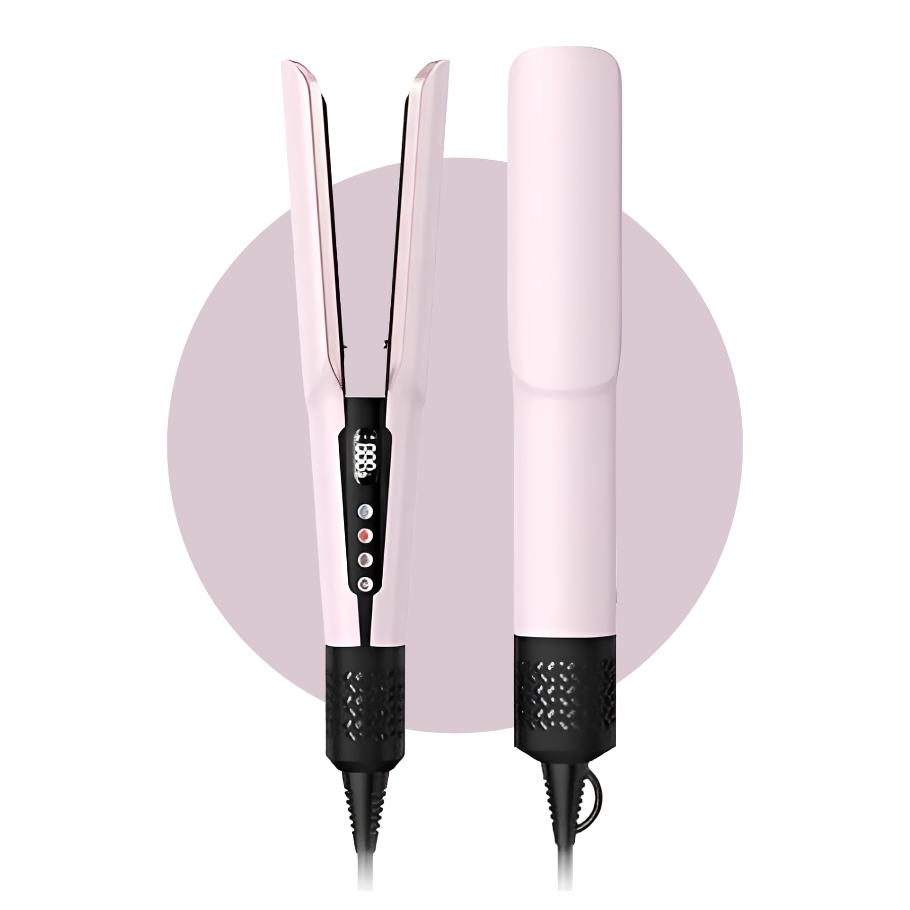 ThePlushCo Air Hair Straightener with 4 Temp Settings | No Plates 2-in-1 Dryer & Straightener | Damage-free Straightening Machine for Curly, Wavy, Frizzy Hair