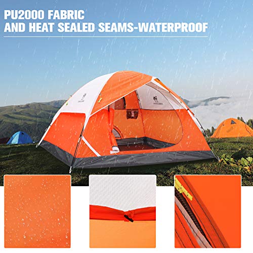 image for CAMEL CROWN Tents for Camping 2/3/4/5 Person Camping Dome Tent, Waterp