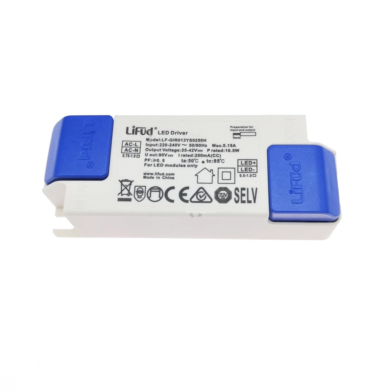 FCARUMIQP 1pcs LED Driver No Flicker LF-GIRxxxYS 25-42V 135mA 180mA 200mA 300mA 450mA 600mA Panel Light Power Supply(GIR013YS0250H)