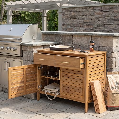 Merax Outdoor Patio Acacia Wood...