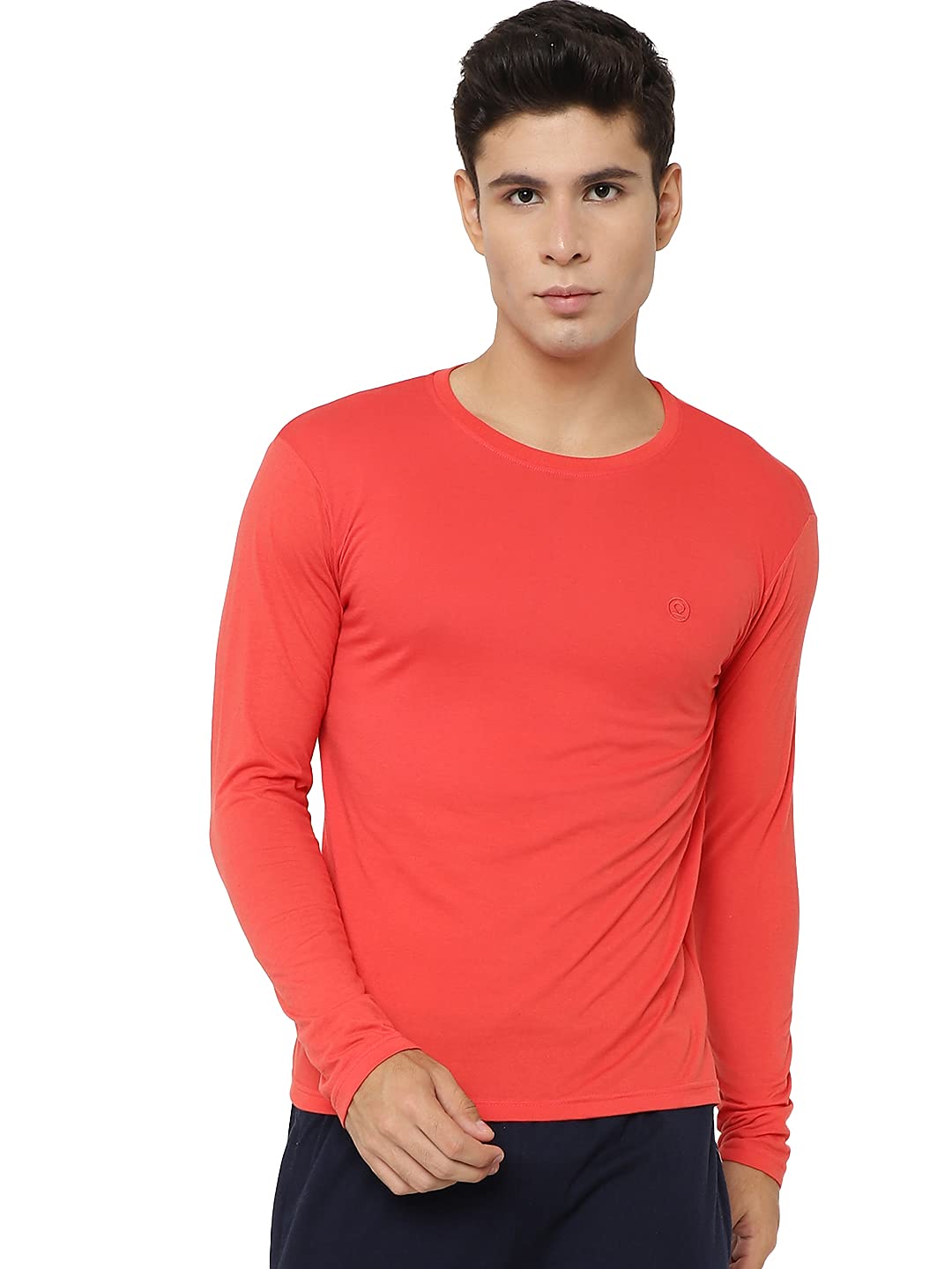 CHKOKKO Men's Cotton Regular Fit Full Sleeves T-Shirt