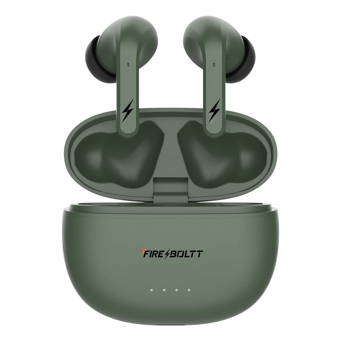 Fireboltt Fire Pods Rigel with appealing RGB lights, Bluetooth 5.3, mammoth 13mm drivers, Dual mic ENC, 30dB ANC and Gaming Mode (Green)