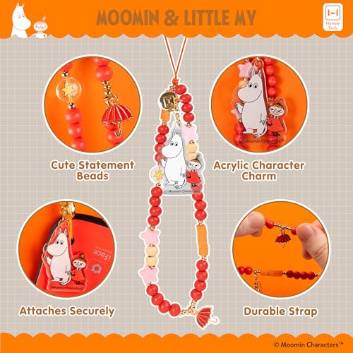 Bracelet à perles universel iFace Moomin pour téléphone portable et clés