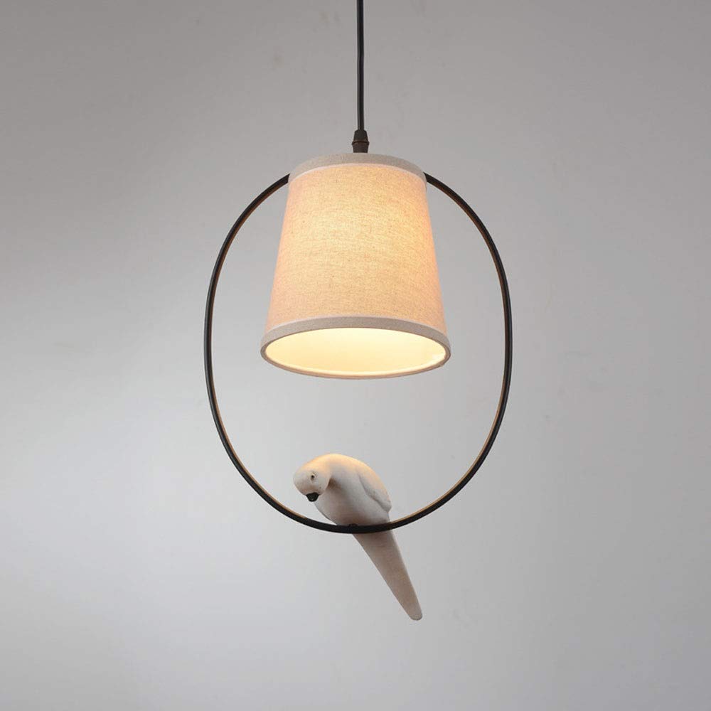 Lámpara colgante de pájaro para mesita de noche y comedores rústicos 7