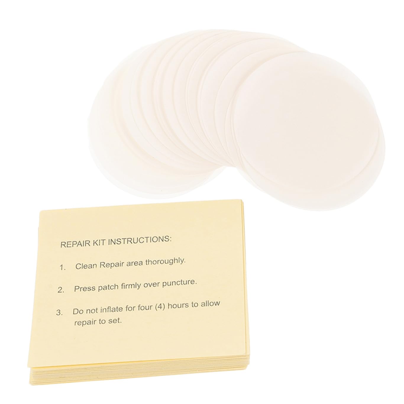 Kisangel Lot De 4 Patchs De Réparation Auto-adhésifs pour Piscine Gonflable Faciles À Utiliser pour Kayak Bateau 60 Pièces X 4