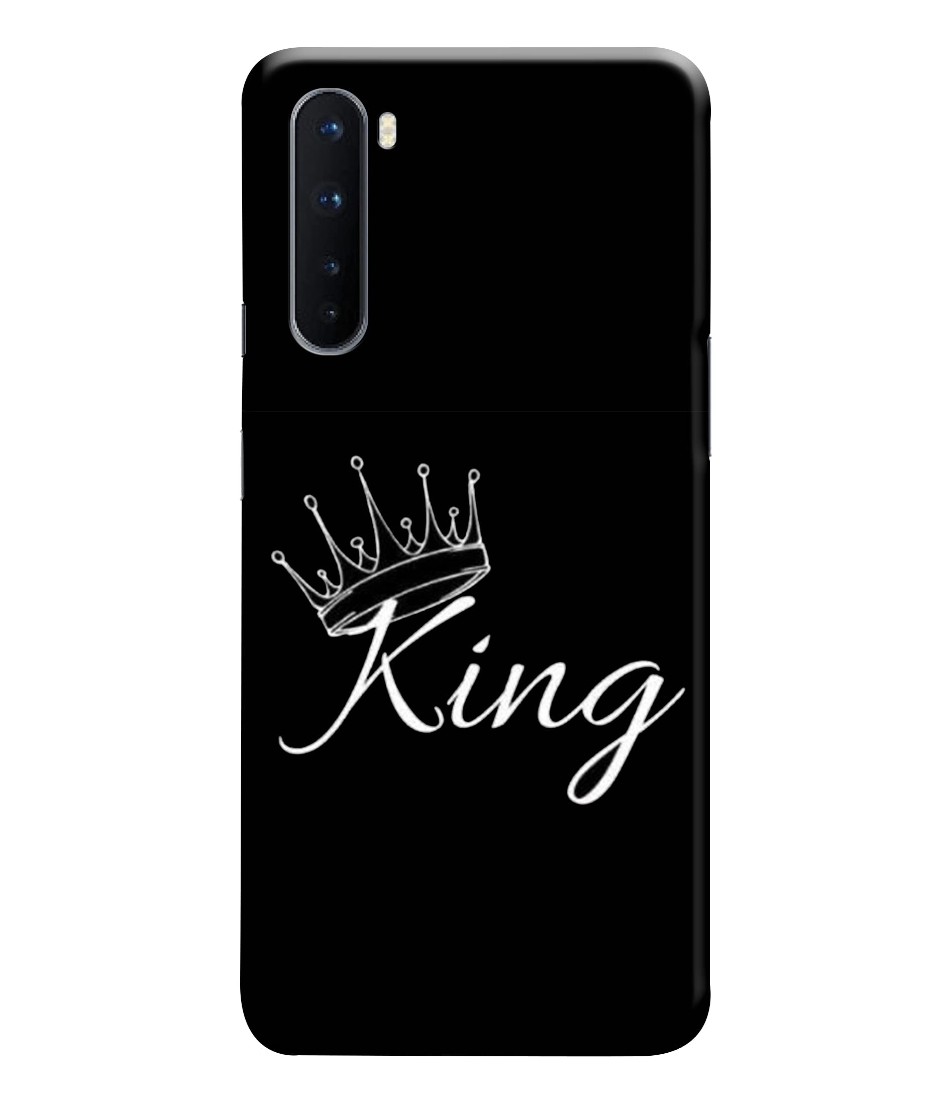 Dugvio® Printed Hard Back Case Cover Compatible for OnePlus Nord/OnePlus Z - King Crown Stylish Crown King (Multicolor)